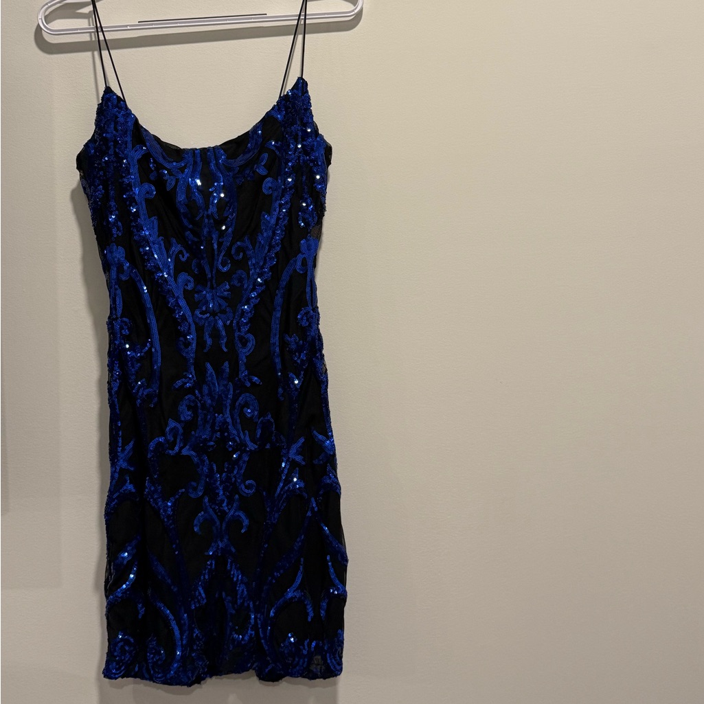 Windsor Royal Blue Sequin Mini Dress